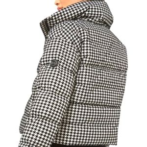 NWT Michael Kors Houndstooth Puffer Jacket